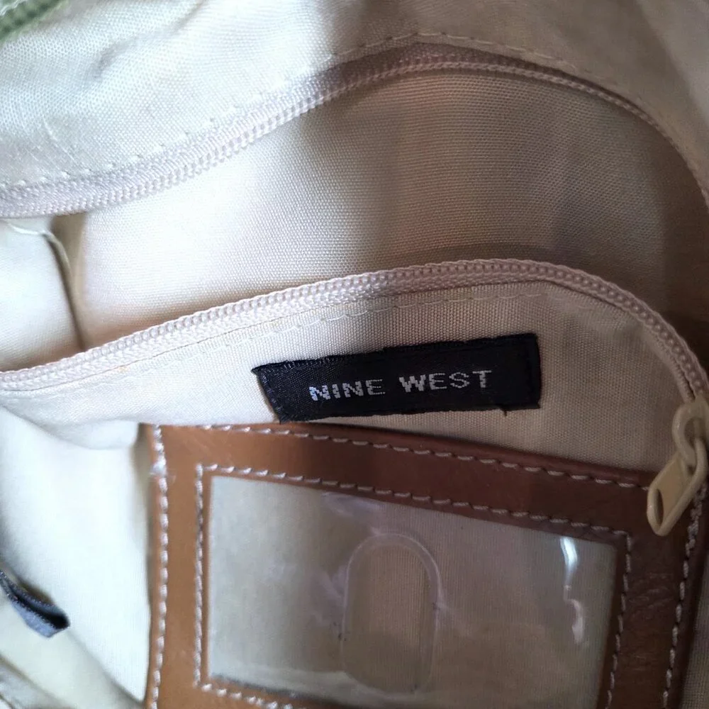 Nine West Green Canvas Purse